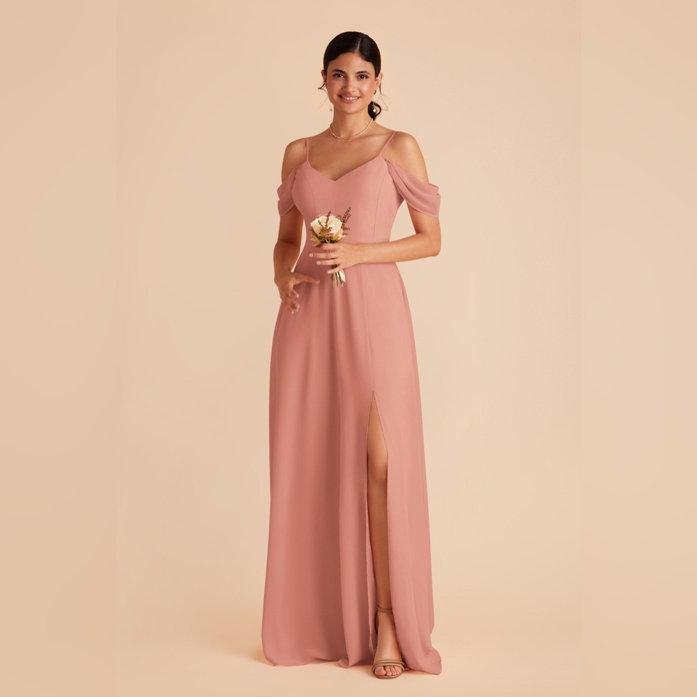 Birdy Grey Devin Chiffon Dress | Size XL | Dusty Rose